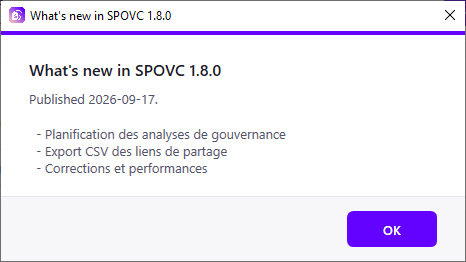 What's new : les nouveaut&eacute;s de la version.